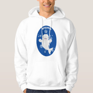 Moletom Figura de desenho animado de bolhas de baleia belu