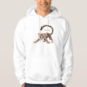 Moletom Figura de desenho animado de ocelot bonito