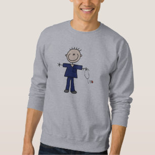 Moletom Figura masculina enfermeira da vara - azul
