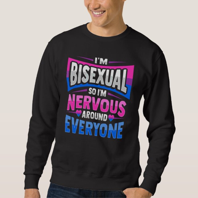 Moletom Fila Lgbt Para Um Bissexual (Frente)