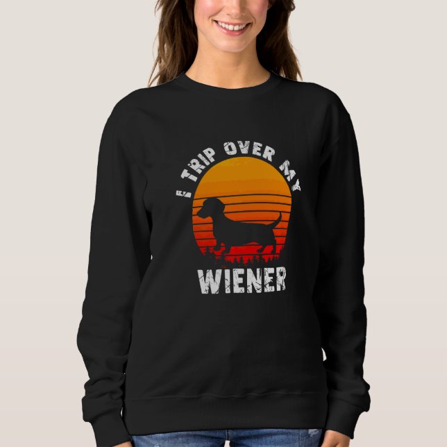 Moletom Filhote de Dachshund Wiener Doxie Weiner Daschund  (Frente)