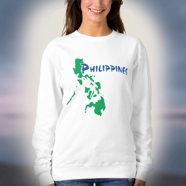 Moletom Filipinas Map T-Shirt (Criador carregado)