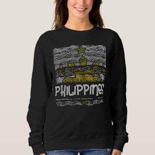 Moletom Filipinas Pinay Orgulho Filipino Bandeira do País