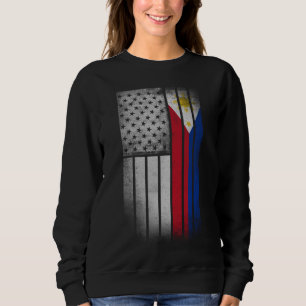 Moletom Filipino American Flag Filipino Flag