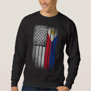Moletom Filipino American Flag Filipino Flag
