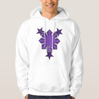 Moletom Filipino Sun e roxo de Hoody das estrelas