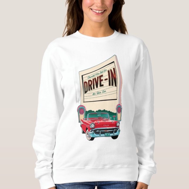 Moletom filme drive-in estilo 1950s (Frente)