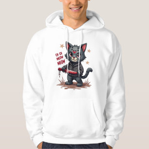 Moletom Filmes de Terror de Gato Engraçado Cute Halloween