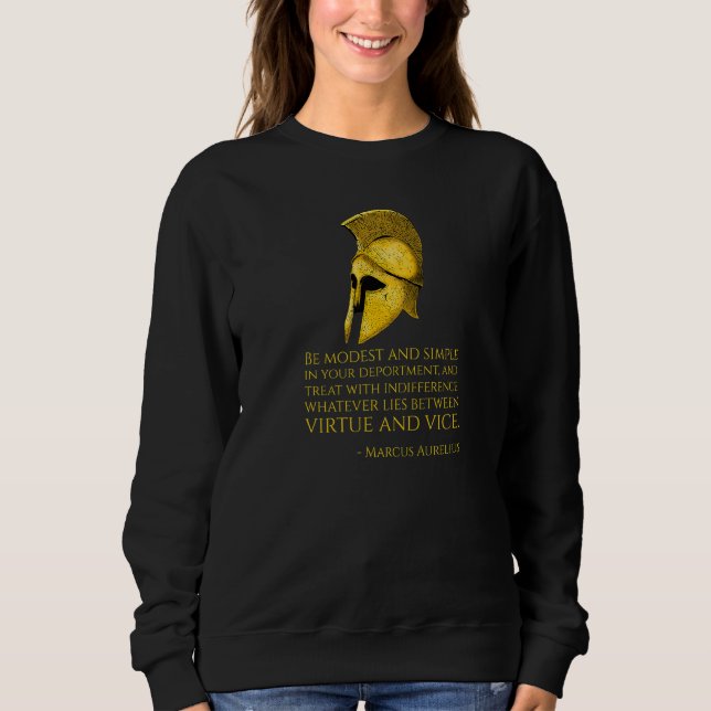 Moletom Filosofia Grega Stoic Citação Marcus Aurelius Sto (Frente)