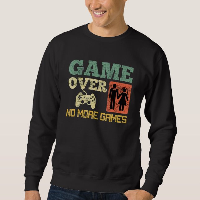 Moletom Fim de Jogo Sem Jogos Casamento Despedida de Solte (Frente)