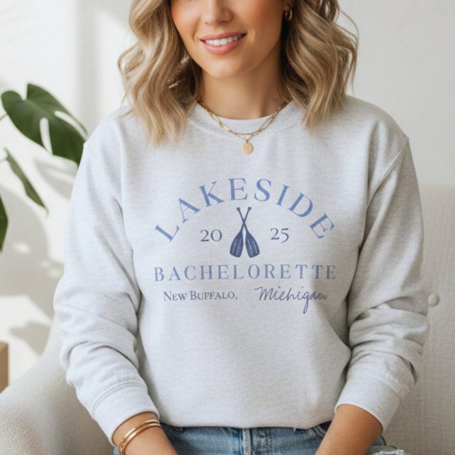 Moletom Fim de Semana do Lago Clássico Bachelorette Girls (Classic Coastal Lake Bachelorette Sweatshirt)