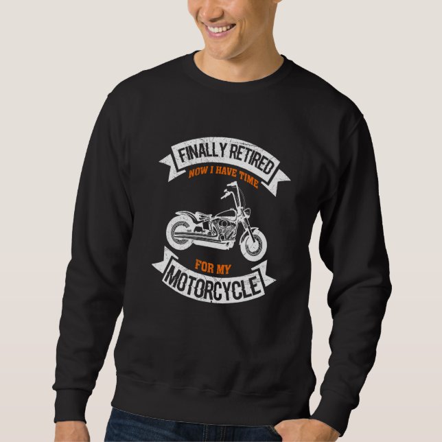 Moletom Finalmente, Tempo Reformado Para O Meu Biker Pensi (Frente)