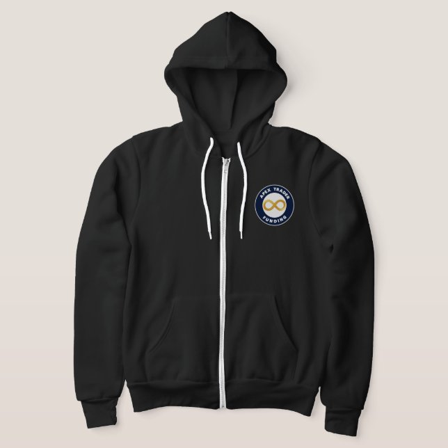 Moletom Financiamento do Apex Trader - Logotipo Zip Hoodie (Postura )
