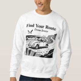 Moletom Find Your Route Vintage Surf Bug Graphic