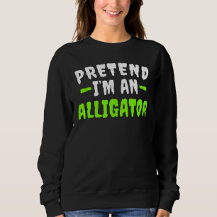 Moletom Fingir A Costume De Halloween Preguiçoso De Alliga
