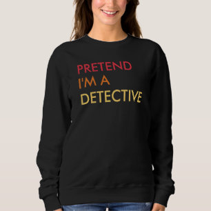 Moletom Fingir que sou detetive Lazy Halloween Party Costu