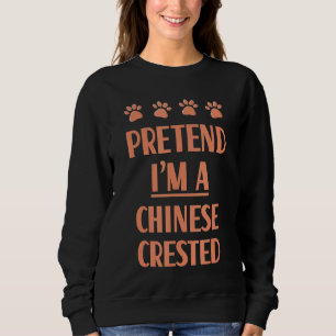 Moletom Fingir que sou um Custo de Cachorro Pingado Chinês