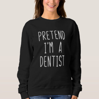 Moletom Fingir Que Sou Uma Fantasia De Dentista Halloween 