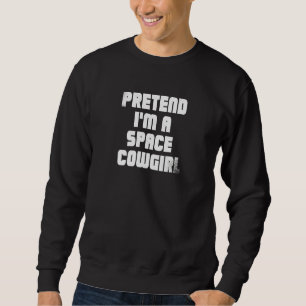 Moletom Fingir Que Sou Uma Vaquinha Espacial