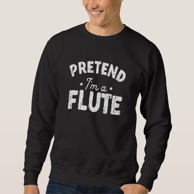 Moletom Finja que sou uma flauta flauta (Frente)