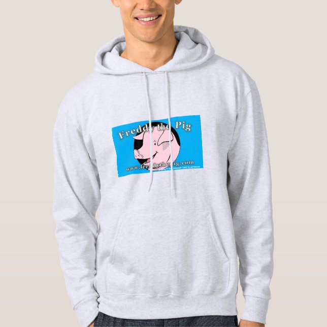 Moletom Fique aquecido em seu Freddy, o porco Hoodie (Frente)