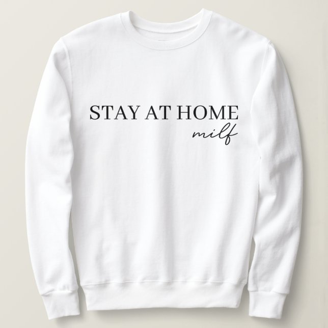 Moletom Fique Em Casa Milf 2024 (Frente do Design)
