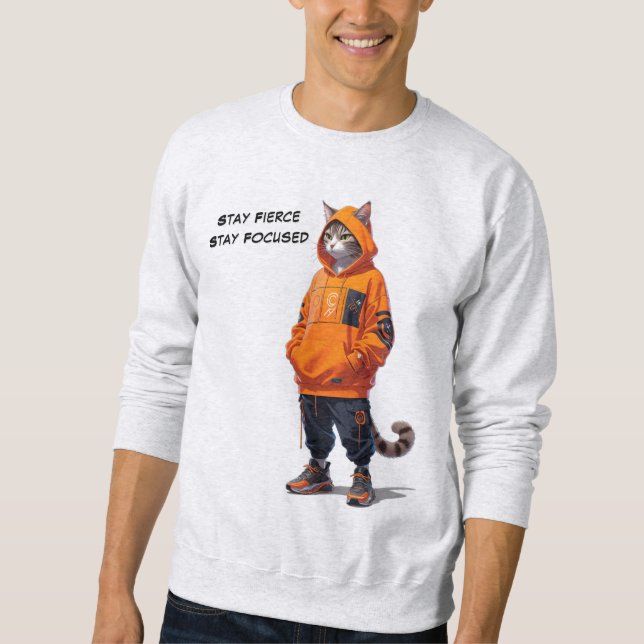 Moletom Fique Feroz, Fique Focado - Personalizável (Frente)