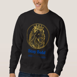 Moletom Fique Ousado – Design do Leão Rei Real | Símbolo d