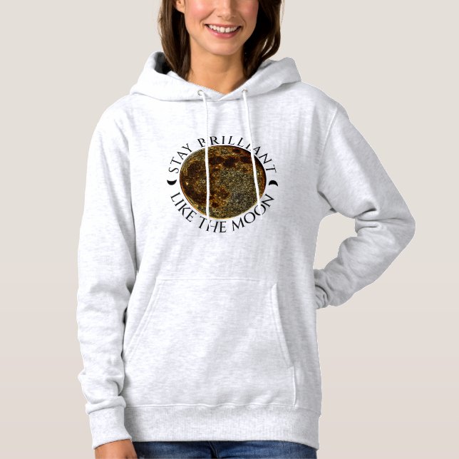 Moletom Fiquem Brilhantes Como a Lua - Luz Celestial (Frente)