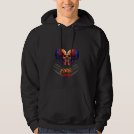 Moletom Fire Away Vibrant Twin Skulls Graphic