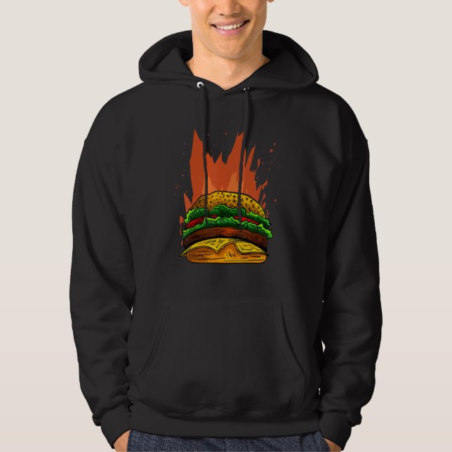 Moletom Fire Burger I Cheeseburger I Burger (Frente)