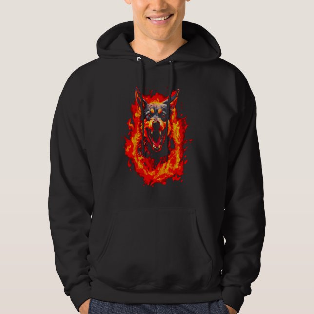 Moletom Fire German Shepherd Dog (Frente)