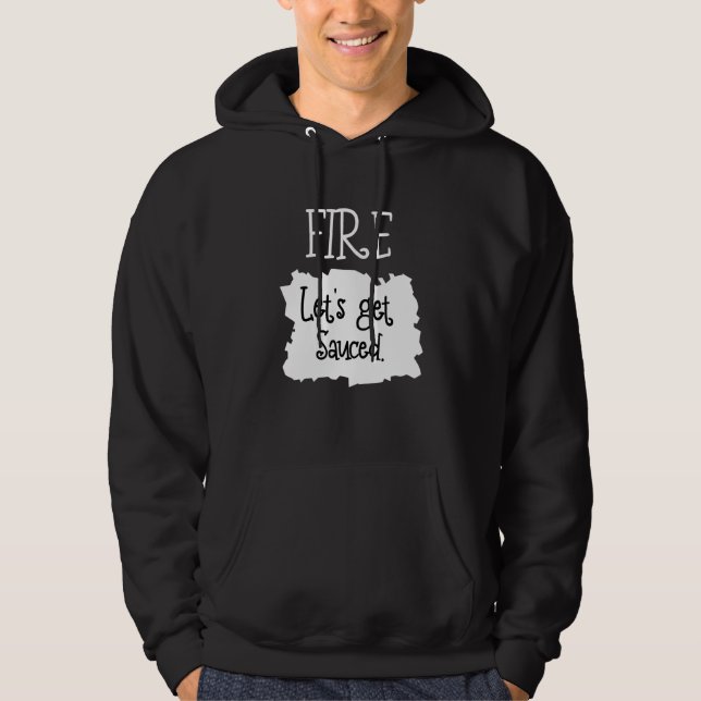 Moletom Fire Hot Packet Taco Obtenha o Dia das Bruxas (Frente)