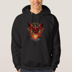 Moletom Fire Phoenix Bird Mythic Bird Phoenix Ascensão Rej