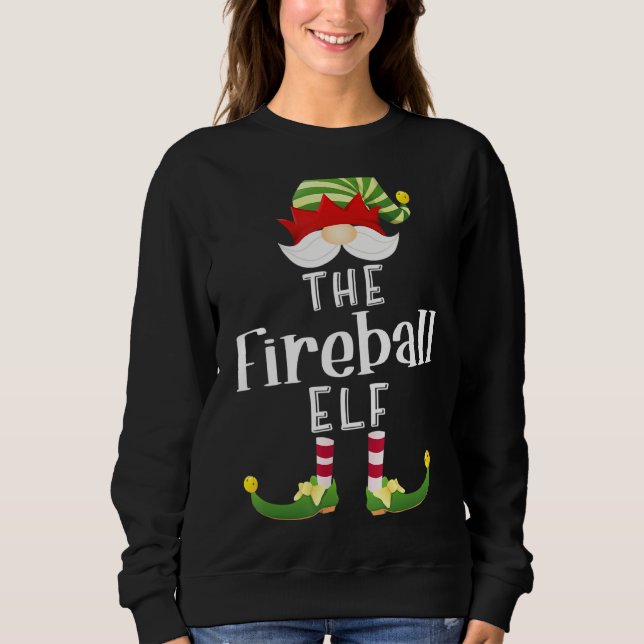 Moletom Fireball Elf Group Christmas Funny Pajama P Y (Frente)