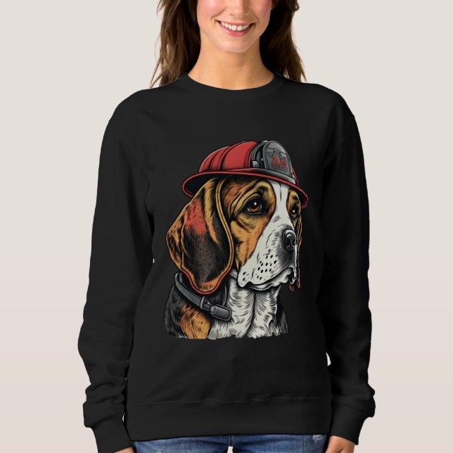 Moletom FireFighter Beagle Dog For Beagle Dad Fire Fighter (Frente)