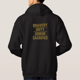 Moletom Firefighter Bravery Duty Honor Sacrifice Hoodie
