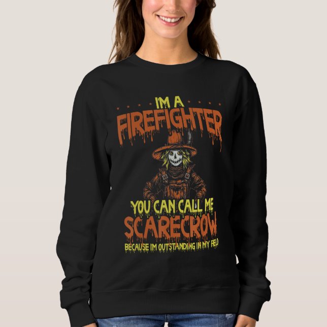 Moletom Firefighter Halloween Fireman Halloween Party Fire (Frente)