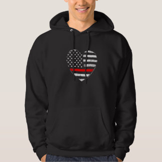 Moletom Firefighter USA Patriotic American Flag Funny Hear