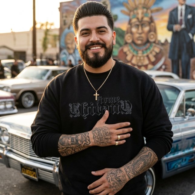Moletom Firme Chicano Preto (Firme Chicano Black Sweatshirt)