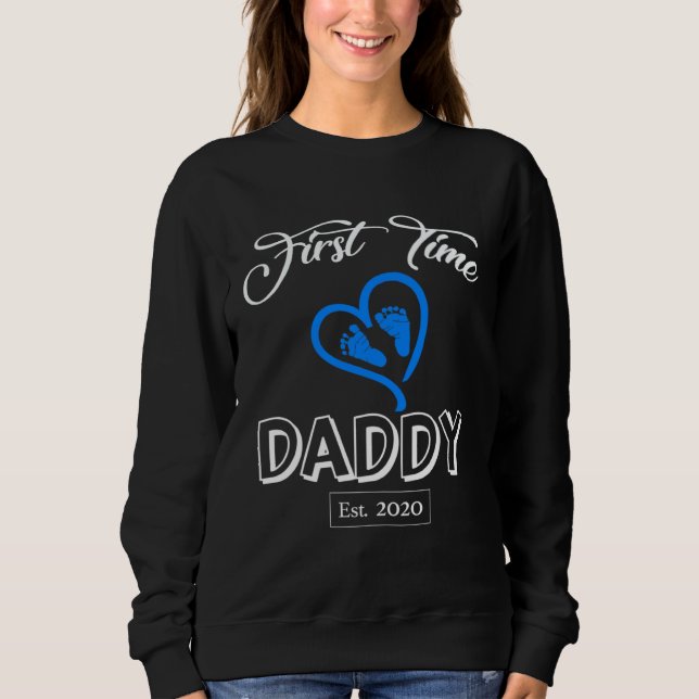 Moletom First Time Daddy 2020- It's a Boy New Dad Shirt- B (Frente)