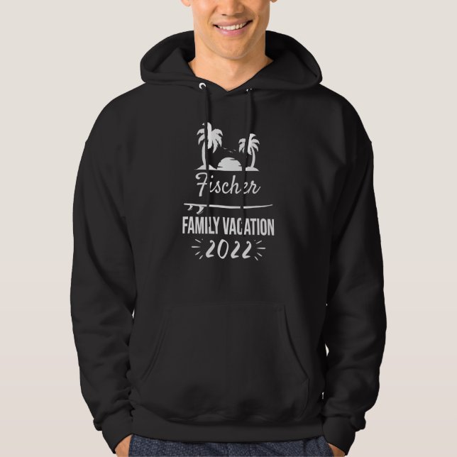 Moletom Fischer Family Vacation Tropical Group Trip Beach (Frente)