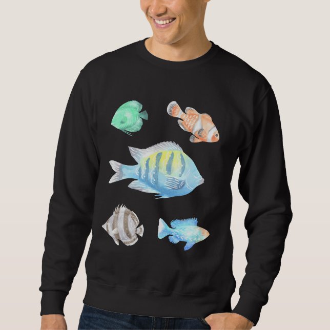 Moletom Fish Watercolor Collection 2 Ativo (Frente)