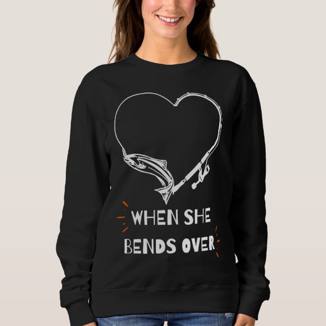 Moletom Fisher, Eu Amo Quando Ela Se Curva De Pescar (Frente)