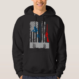 Moletom Fishing And Deer Hunting American Flag For Hunter 
