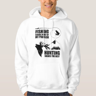 Moletom Fishing and Hunting Cool Quote Angler