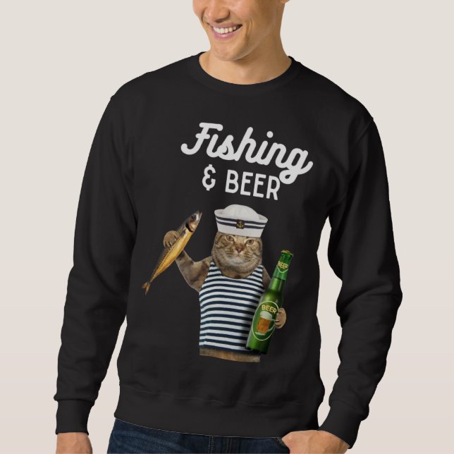 Moletom Fishing & Beer  Cat (Frente)