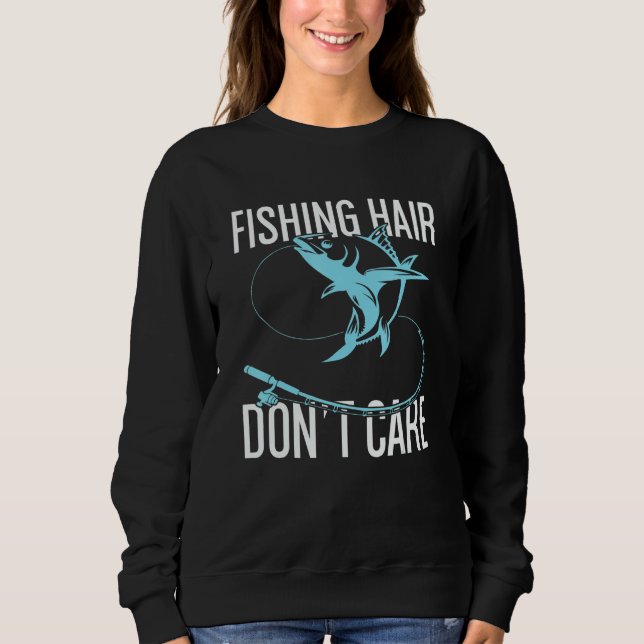 Moletom Fishing Hair Don't Care Fishing (Frente)