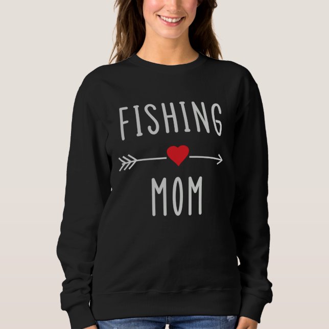 Moletom Fishing Mom  Fisherwoman Mom Fishing  Mother s Day (Frente)