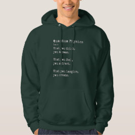 Moletom Física Quântica: Hoodies Escuro